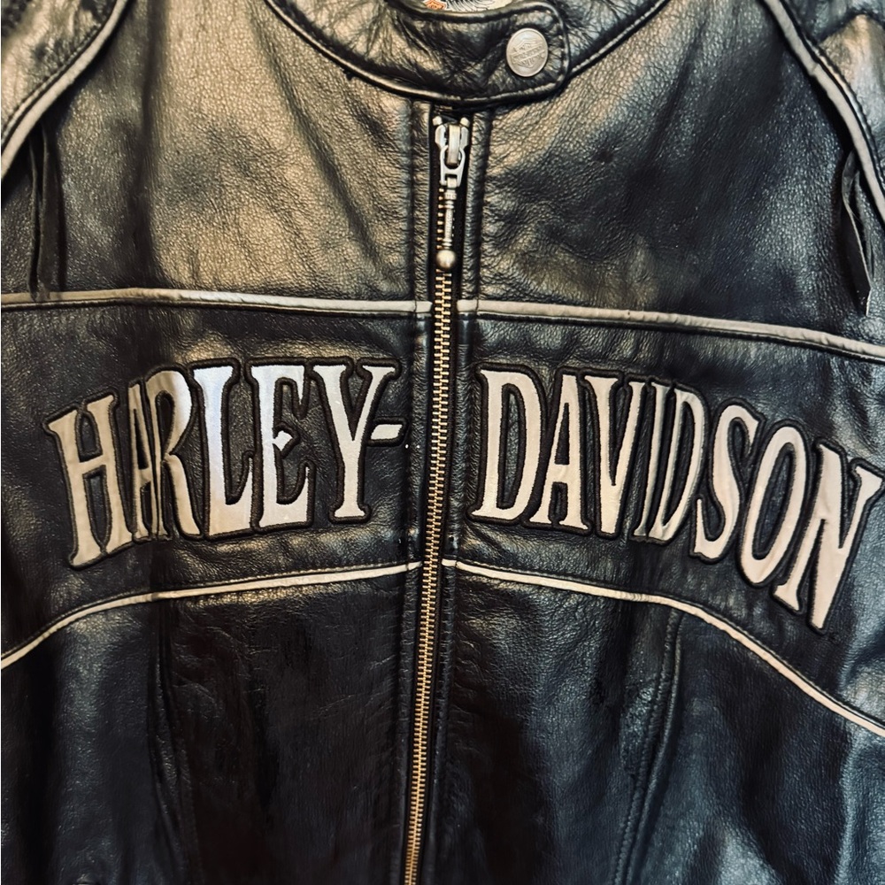 Harley-Davidson Black Leather Motorcycle Jacket